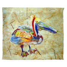Betsy Drake Heathcliff Pelican Outdoor Wall Hanging 24x30