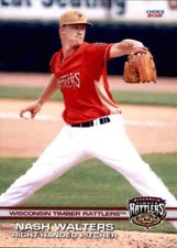 2021 Wisconsin Timber Rattlers Choice #28 Nash Walters Tyler Texas TX Card
