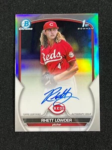 2023 Bowman DRAFT CROMO RHETT REFRACTOR BAJO AUTOMÁTICO 330/499 CDA-RLO ROJOS - Imagen 1 de 2