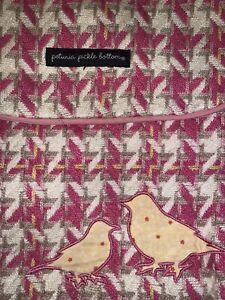 Petunia Pickle Bottom Pink White Houndstooth Tweed Designer Diaper Bag Skip Hop