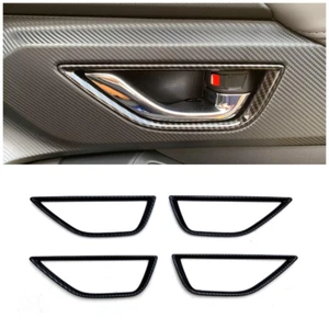 ABS Carbon Fiber Inner Door Handle Bowl Lid Cover Trim For 2024 Subaru Crosstrek - Bild 1 von 2