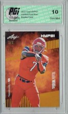 Malik Willis 2022 Leaf Hype #83 Gold Blank Back #1/1 Rookie Card PGI 10