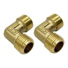 Convenient 16 5mm Male to Male Thread 90 Degree Elbow Connector Brass Material