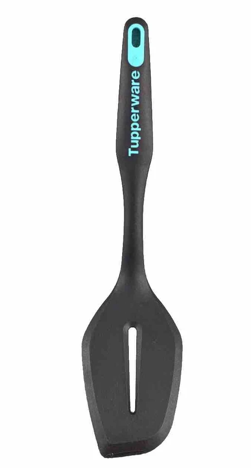 Tupperware Spatula Chef Series Pro Turner Flipper Black Blue Plastic 6332A-2 - Image 1 of 1