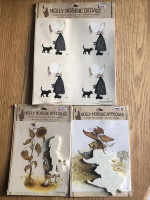 Holly Hobbie Prints Decals / Appliqués Vintage Decoupage Crafts Lot Of 3 Mid-70s - Image 1 of 4