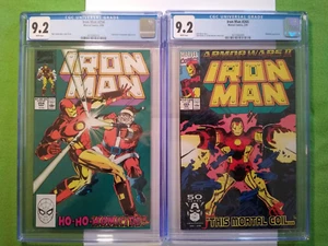 2 Iron Man Comic Books, #254 and #265, 3/90 and 2/91, Both are CGC 9.2. - Picture 1 of 9
