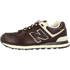 new balance 574 pelle marrone