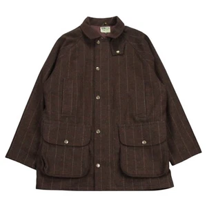 Hoggs Of Fife Coat Mens XL Brown Wool Tweed Field Pro Country Hunting Shooting - Picture 1 of 12