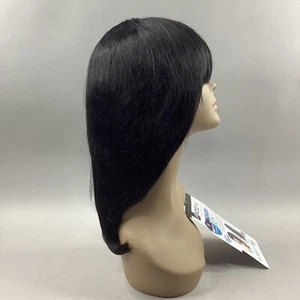MH1302 Olinda Wet&Wavy #Natural Black 100% Unprocessed Human Hair Wig - Picture 1 of 7