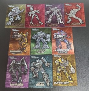 Transformers Movie Embossed Foil Chase Card Set 10 Cards Topps 2007