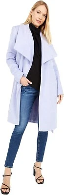 Nuevo con etiquetas Abrigo de Invierno Cole Haan Mujer Lujo Lana Cinturón Lavanda Talla 2X $460 F195 Foto 1 de 4
