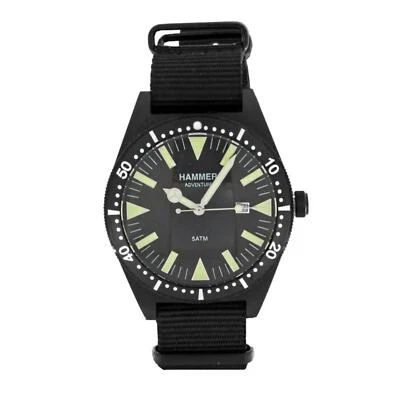 Solo Tempo HAMMER H170-02 Black Fabric Strap Men's Watch - Image 1 of 2