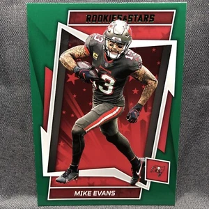 2022 Rookies & Stars Green Parallel Mike Evans #94 Tampa Bay Buccaneers - Picture 1 of 2