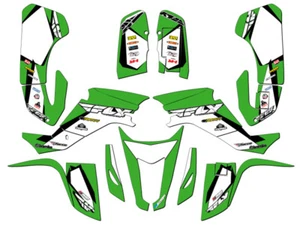 Kit de Gráficos Senge verde Senge todos los años KFX 400 13 FLY compatible con Kawasaki - Imagen 1 de 7