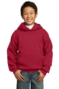 Port & Company Youth Core Fleece Pullover Hooded Sweatshirt M-PC90YH - Picture 1 of 29