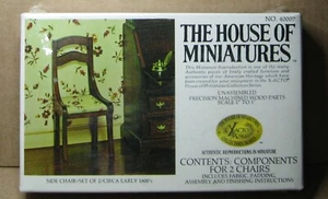 Casa de Miniaturas Nº 40007 Silla Lateral/Juego de 2/Circa 1800) Kit - Imagen 1 de 6