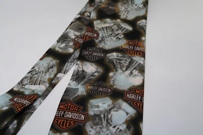 复古 Harley Davidson Ralph Marlin 男式领带尖头发动机 美国制造 全新无标签 — 第 1/4 张图片