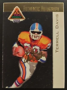 1997 Playoff Extra Point Terrell Davis AUTO #XPA-2 RARE - Picture 1 of 3