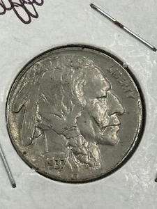 Buffalo Nickel 1937 sin circular - Imagen 1 de 2