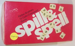 Vintage 1972 Spill & Spell Parker Brothers 15 Cube Crossword Game - Complete! - Picture 1 of 1