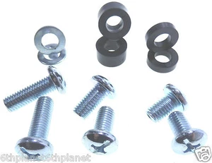 M10 BZP Pan Head Screws 30, 20 or 15mm, spacers 5 or 10mm plus M10 washers. - Picture 1 of 30