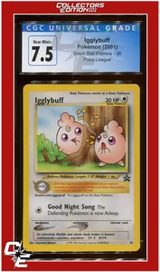 Black Star Promo 36 Igglybuff Poke League CGC 7.5 - Picture 1 of 2