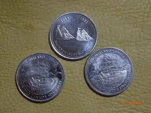 1981 THE WELLAND CANALS plus 1983  - CANADA ST. CATHARINES, Ontario TRADE DOLLAR - Picture 1 of 2