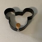 Disney Mickey Mouse Egg - Pancake Ring Mold Metal Wood Handle