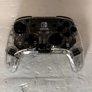Afterglow Wireless Nintendo Switch Pro Controller Used Clear - Picture 1 of 4