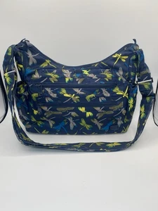 Lug Camper Umhängetasche blau Handtasche Libellen 11” x 13” RFID Schutz - Bild 1 von 18