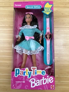 Barbie Party Time Teresa Doll with Watch Special Edition 1994 Mattel 12244 - Picture 1 of 3