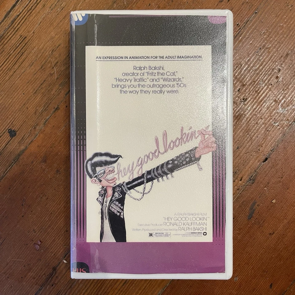 Hey Good Lookin' Ralph Bakshi VHS (1982) Ex-Video Store Warner Bros RARE OOP - Image 1 of 4