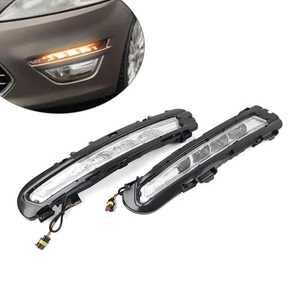 2pcs Daytime Running Light Turn Signal Light For Ford Mondeo 2011-2013 - Picture 1 of 16