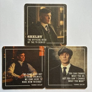 3 X THORNBRIDGE INDIA PALE ALE PEAKY BLINDERS BAR DRINKS BEER MATS THOMAS SHELBY - Picture 1 of 2