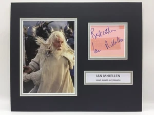 RAR Ian McKellen Herr der Ringe signiert Foto Display + COA AUTOGRAMM GANDALF - Bild 1 von 3