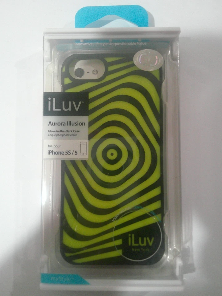 Funda Teléfono iLuv 5s/5 en Paquete Verde Negro Foto 1 de 4