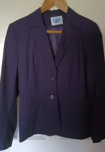 Hosenanzug - Stretch - Vintage - Lila Schimmer - Damengröße 12 - 40" Brustumfang - Bild 1 von 14