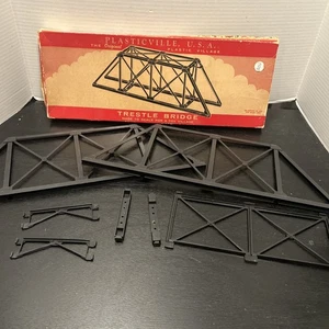 O Scale Plasticville BR-2 Trestle Bridge Snap-Fit Assembly Kit W/box - Picture 1 of 4