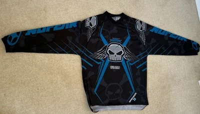 Vintage Motocross Jersey No Fear Winged Skull Super Energy Spectrum Med - Image 1 of 4