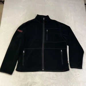 Polo Sport Ralph Lauren Black Full Zip Fleece Jacket Men's Size L Polartec - Picture 1 of 8