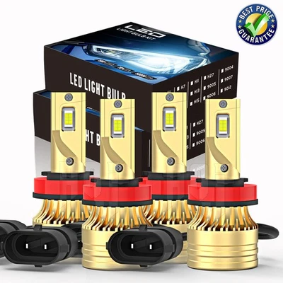 For Volvo XC90 2016-2022 4x LED Headlights High Low Beam Bulbs Combo Kit - Image 1 of 4