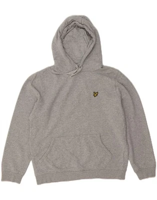 LYLE & SCOTT Mens Hoodie Jumper Medium Grey Cotton CH04 Foto 1 de 3