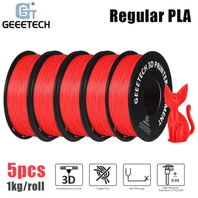 5KG Regular PLA Geeetech 3D Printer Filaments 1.75 1kg/rol Precision Consumables - Image 1 of 4