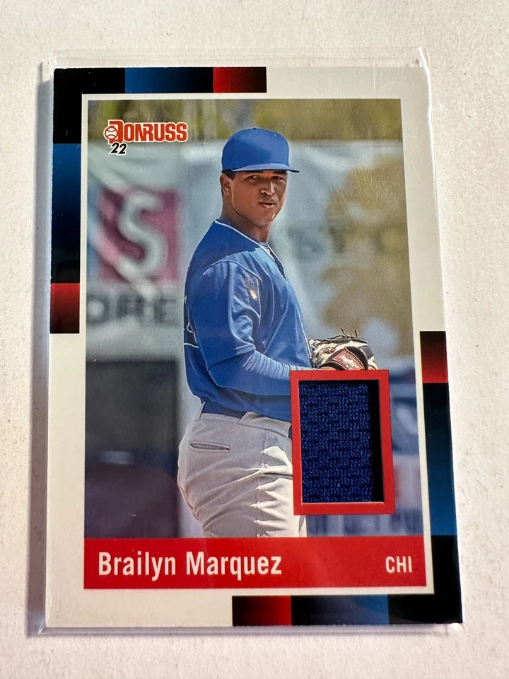 K80,341 - 2022 Donruss Retro '88 Materials #76 Brailyn Marquez Jersey - Image 1 of 1