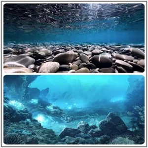 Pegatina 3D HD para paisaje de acuario autoadhesiva para pecera fondo pegatina decorativa - Imagen 1 de 34