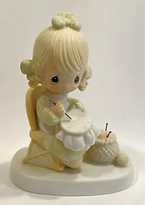 Precious Moments Figurine • Mother Sew Dear • 1979 Enesco • E-3106 - Picture 1 of 6