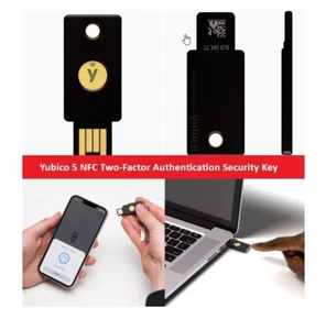 Yubico 5 NFC Dwuskładnikowe uwierzytelnianie Klucz bezpieczeństwa Pojedyncze urządzenie - Zdjęcie 1 z 1