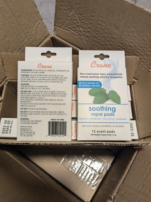 Crane Menthol-Eucalyptus Universal Vapor Pads 6x 12 Packs HS1950 - Expired - Image 1 of 3