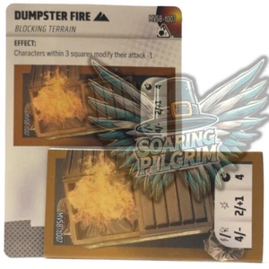 Marvel Heroclix DUMPSTER FIRE - TERRAIN MV58-T007 Smash & Destroy Set - Picture 1 of 1