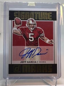 2018 Panini Donruss Signature Marks Jeff Garcia #SM-JGA Auto San Francisco 49ers